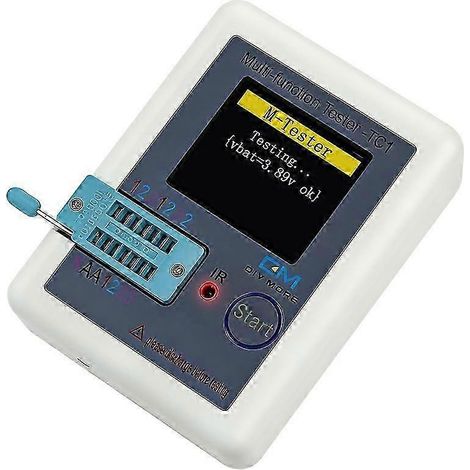 LCR-TC1 Transistortester-Multimeter mit farbigem TFT-Display, kompatibel mit Dioden, Trioden, MOS/PNP/NPN-Transistoren, Kondensatoren, Widerständen und Transistoren – JXLGV (1/5)