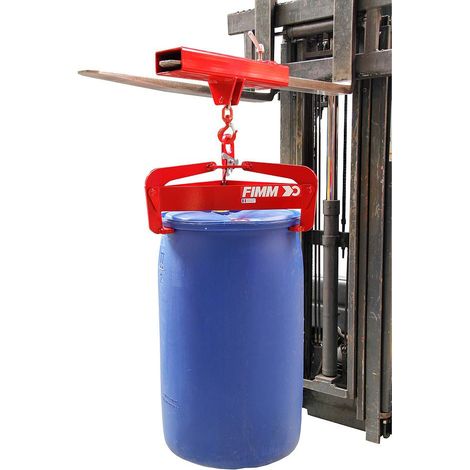 Fimm - Pince à fût semi-automatique charge 600 kg métallique ou plastique 200 - 220 L