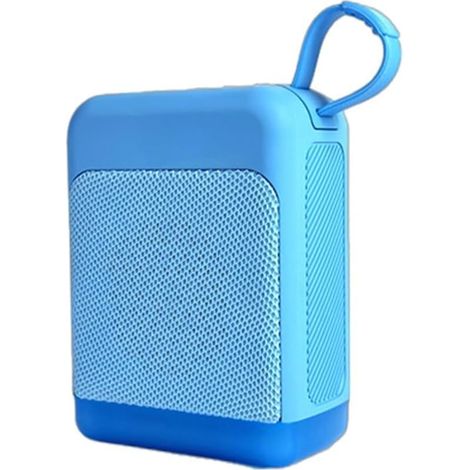 JSSEVN - Haut-parleur étanche RVB vibrant avec longue durée de vie de la batterie, radio sans fil pour l'extérieur avec mini design LED colorée (bleu) (1/5)