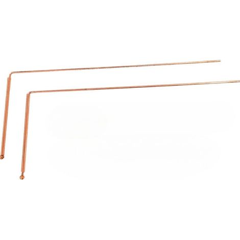 Baguettes De Radiesthésie - Lot De 2 - Cuivre - Géobiologie Et Détection D'eau - Pour Débutants Et Pros - 32 cm (1/3)
