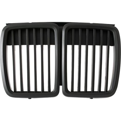 Griglie BMW Serie 3 E30 82-94 tra i fari (a rene) set sinistro + destro NERO OPACO (1/5)