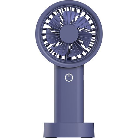 BDD Ventilateur portatif 4000 mAh, mini ventilateur portable, petit ventilateur rechargeable par USB Ventilateur personnel à piles, extérieur/bureau - Bleu 16 dB silencieux (1/5)