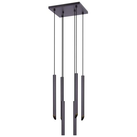 Suspension tube métal noir Kaja Margus K-4068 6xG9
