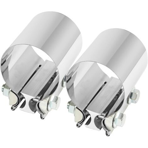 Abrazadera de escape de acero inoxidable universal, Ø 64 mm × 76,2 mm longitud (2 piezas) (1/5)