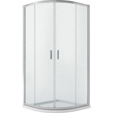 Box doccia semicircolare vetro stampato h 198 mod. Ready 90x90 cm (1/4)