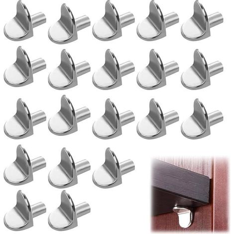 20 PièCes Support Etagere, Taquets Pour éTagèRes, Support Etagere Armoire, Support éTagèRe, Taquet Etagere 5mm, Support Pour éTagèRe (1/5)