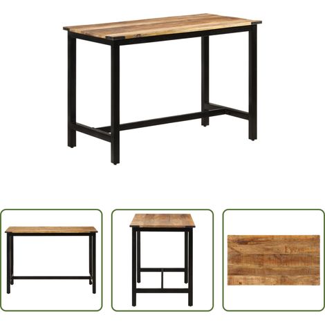 Bois de manguier -  Table à dîner 110x60x76 cm Bois de manguier massif (1/5)