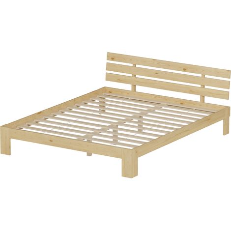 Cama de madera con cabecero 160x200cm FINN