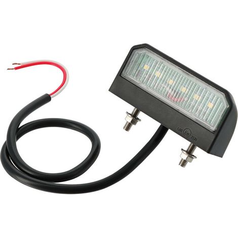 1 Eclaireur De Plaque Led Pour Remorque - 8 cm x 3 cm x 5,5 cm - Étanche IP67 - Compatible Toutes Remorques Européennes (1/5)