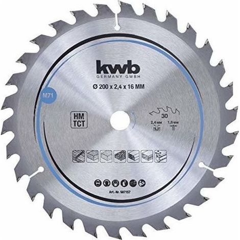 kwb 587157 Lama circolare in metallo duro 200 x 16 mm 1 pz. (1/2)