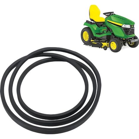 Aimoonsa – 1/2 x 103 Zoll Benzinmotor-Keilriemen – Kompatibel mit John Deere Rasenmähern 115, 125, 135, L105, L107, L110, LA100, LA105 – Hochwertiger Gummi – LA135 (1/5)