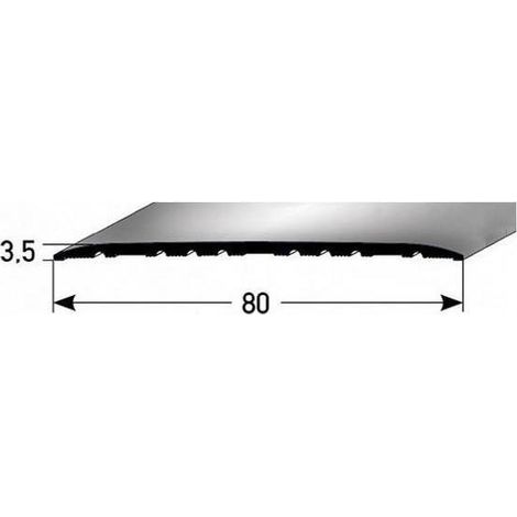 Übergangsprofil "Leopoldsburg" / Übergangsschiene / 80 mm, Typ: 350 (Aluminium eloxiert, mittig gebohrt / selbstklebend)-goldfarbig-1000-gebohrt