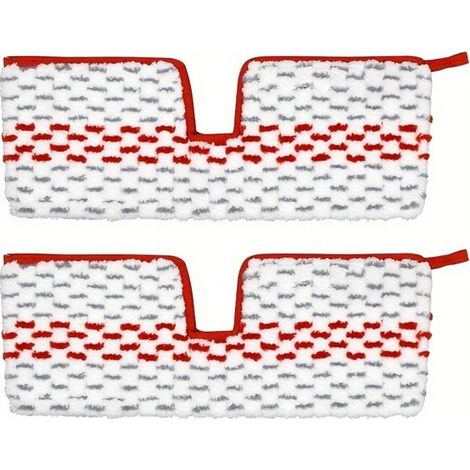 2 recharges pour balai à franges - chiffon de sol - compatibles avec les lingettes de balai à franges Vileda 1-2 Spray MAX / Spray & Clean - remplacement en microfibre - lingette réutilisable en micro (1/5)