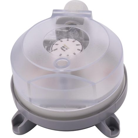 Pressostat différentiel à air comprimé réglable 20-200 Pa (1/5)