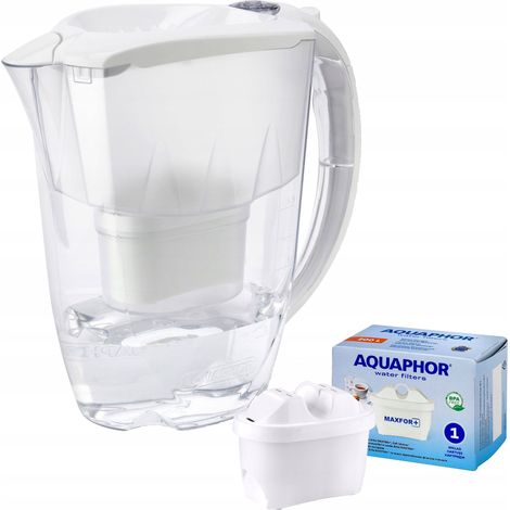 Caraffa filtrante Aquaphor Amethyst da 2,8 l bianca con filtro Maxfor B25 (1/5)