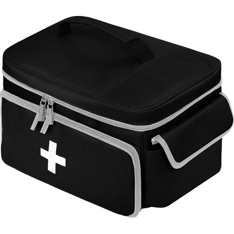 Sacoche médicale portable multi-compartiments, étanche, pour visites à domicile et voyages