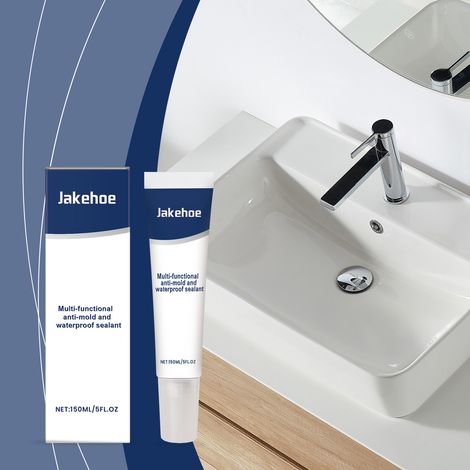 Multifunktionales, wasserdichtes Dichtmittel für den Haushaltsgebrauch, einschließlich Toiletten, Waschbecken und Fliesen – 150 ml -- DE (1/5)