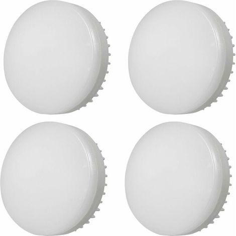 Lámpara de armario LED regulable ZVD GX53 de 7 W, 85-265 V, de aluminio fundido a presión, 4 unidades, blanco frío 6000 K (1/4)