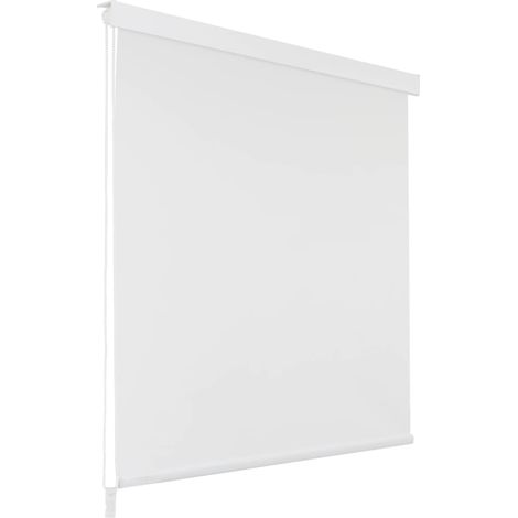 Vidaxl – Store roulant de douche 160 x 240 cm blanc – 100 % EVA résistant à l'eau – Séchage rapide – Installation facile avec accessoires inclus (1/5)