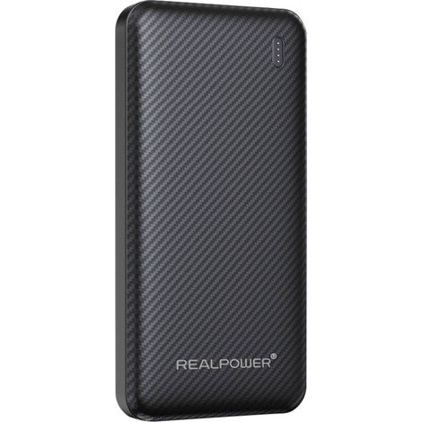 RealPower Powerbank (batterie supplémentaire) 10000 mAh Fast Charge, SuperCharge, Power Delivery USB