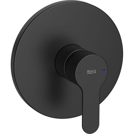 L20 mitigeur bain ou douche à encastrer 1 voie, corps d’encastrement inclus, noir mat