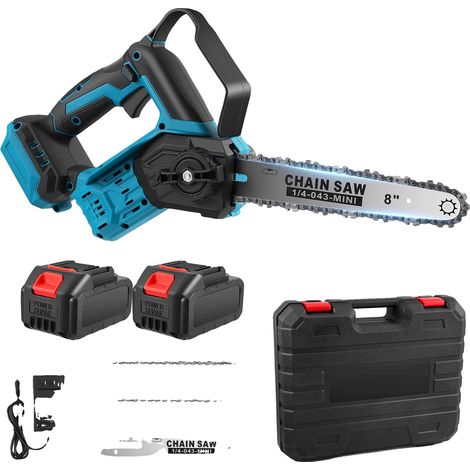 Motosega, senza fili, con lubrificazione automatica, blu scuro (1/2)