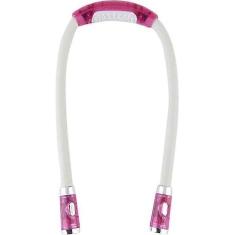 Lampe de livre LED réglable - Lampe de lecture LED Huglight pour livre, rose (1/5)
