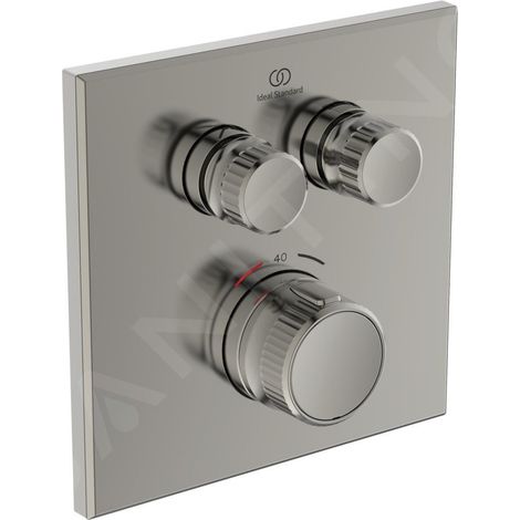 Thermostat de douche IS UP Ceratherm Navigo 2 pour 2 consommateurs, carré, Silver Storm (1/4)