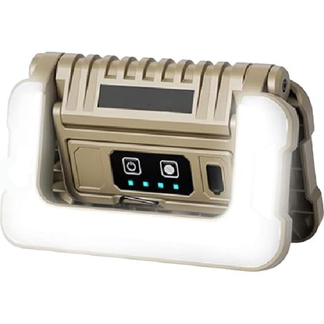 Lampes de camping – Dispositif d'éclairage réglable, sortie rechargeable à cinq modes mille Lampe de travail portative pliable, outil d'éclairage actionné par USB pour la réparation d'inspect (1/5)