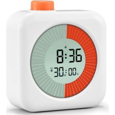 Minuteur Visuel Numérique, Compte à rebours de 60 Minutes, Chronometre et Compte, Minuteur à Rebours, Minuteur d'examen, Timer Enfant, Minuteur Analogique Visuel, Outil de Gestion du Temps (1/4)