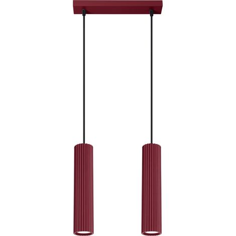 Suspensions Karbon aluminium bourgogne 2xGU10 30cm Sollux (1/5)