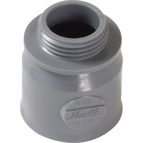 manicotto di adattamento in PVC con vite maschio femmina Ø32