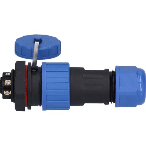 Connecteur mâle/femelle étanche IP68 pour prise aviation, sans soudure, avec écrou arrière, 250 V, 5 A, LP207 broches (1/5)