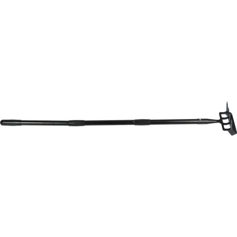 Râteau de désherbage en acier inoxydable longueur réglable manche ergonomique 3 sections outil de jardin pour ameublir (1/5)
