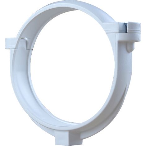 First Plast – Collier de serrage pour tube de descente PVC Ø80 – Résistant aux intempéries – Fixation par patte à vis – Certification UNI EN 607