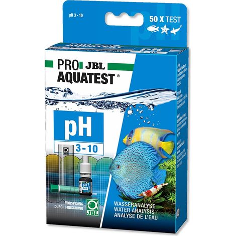 JBL Test pH 3,0-10,0 - Schnelltest zur Bestimmung des Säuregehalts in Aquarien