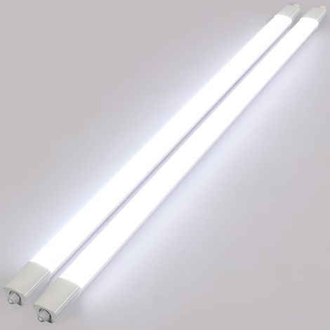 Lot de 2 Réglette LED 120cm, 36W 5500 lm, IP65 étanche, 6500 K (1/5)