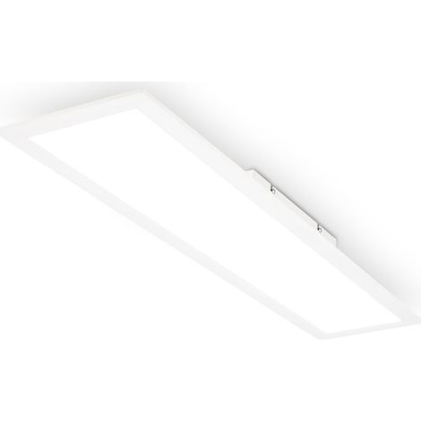 BRILONER - Panneau LED avec lumière blanc neutre, IP44 protection contre les éclaboussures, dalle led, panneau plafond, plafonnier, 78x18x6 cm, blanc (1/5)