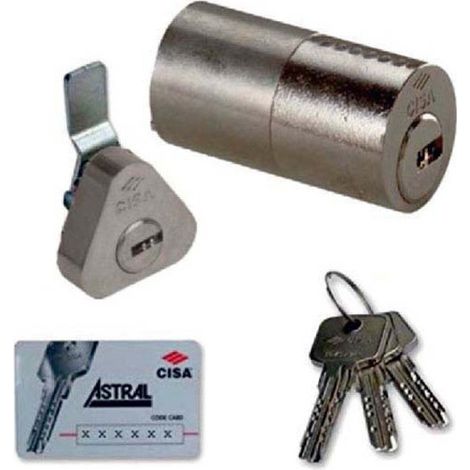 Cilindro Doppio Tondo Astral 50 mm per Porta Blindata Cisa 0A149-00-0