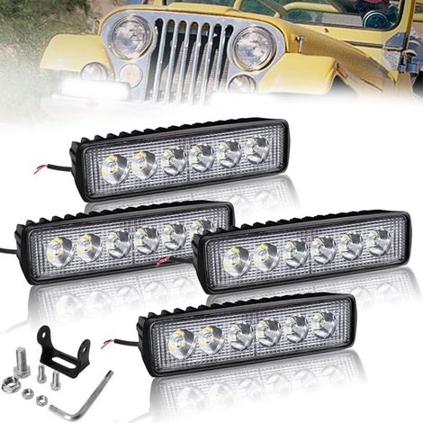 418-W-LED-Arbeitsscheinwerfer, quadratisch, geländegängig, Zusatzscheinwerfer, 12 V/24 V, Schutzart IP67, NAIZY (1/5)