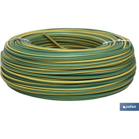 Rotolo Di Cavo H07v-K 1x6mm2 Giallo/Verde (100m) (1/3)