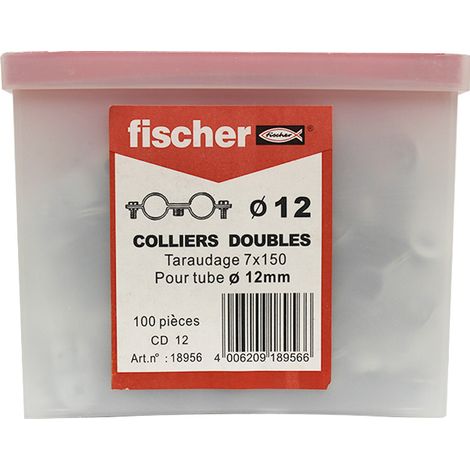 Collier double CD 10-12mm boite de 100 - FISCHER - 18956