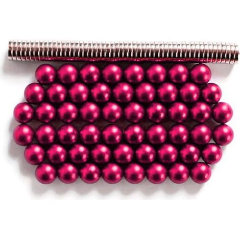 Segnalini magnetici per mappe murali (magneti). Rosa. 54 pezzi. (1/2)