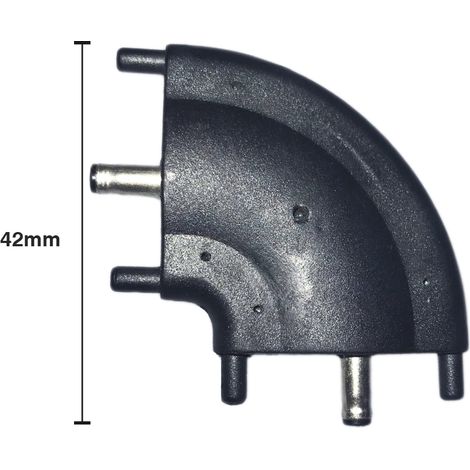 Giunto Angolare a L Connettore 3.5x1.35mm 12V DC Per Barra Led Sottopensile Cucina Armadio (1/3)