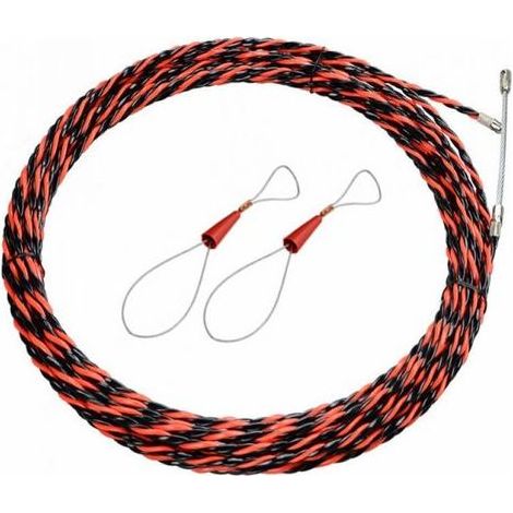 Goupille de traction pour fil d'électricien, diamètre 5 mm, 50 mètres, support rétractable, tire-fil de pêche pouvant être tiré et rallongé (1/5)