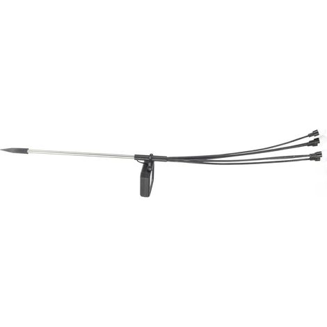 Lampe solaire pour pelouse, lampe de cour, lampadaire LED à effet luciole actionné par le vent, décoration de jardin, guirlande lumineuse festive, 6 têtes oscillantes à lumière chaude (1/5)