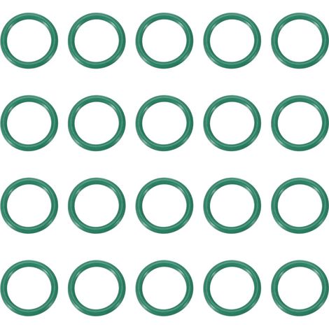 Joint Torique en Caoutchouc Fluoré 9x12x1.5mm(ID x OD x Largeur), 20PCS Joint d'Étanchéité Bocaux Remplacement pour Réparation Plomberie Valves Tuyaux Robinet Voiture Gaz, Vert (1/5)