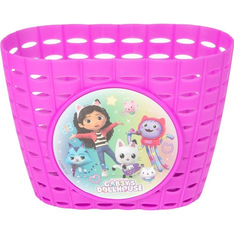 TATAWAY Cestino Gabby's Dollhouse Bici Bambini Rosa Con Attacchi Auto Regolabile (1/5)