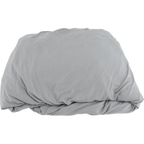 Copridivano elasticizzato con orlo, modello avvolgente, antiscivolo, estensibile, lavabile, protezione per mobili, 3 posti, grigio chiaro. (1/2)