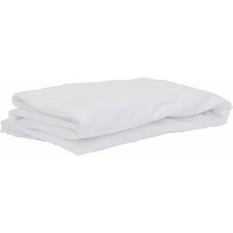 Protège-matelas blanc 90x190 cm imperméable CFW71472 (1/5)